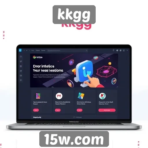 Explorando a interface do usuário do site kkgg